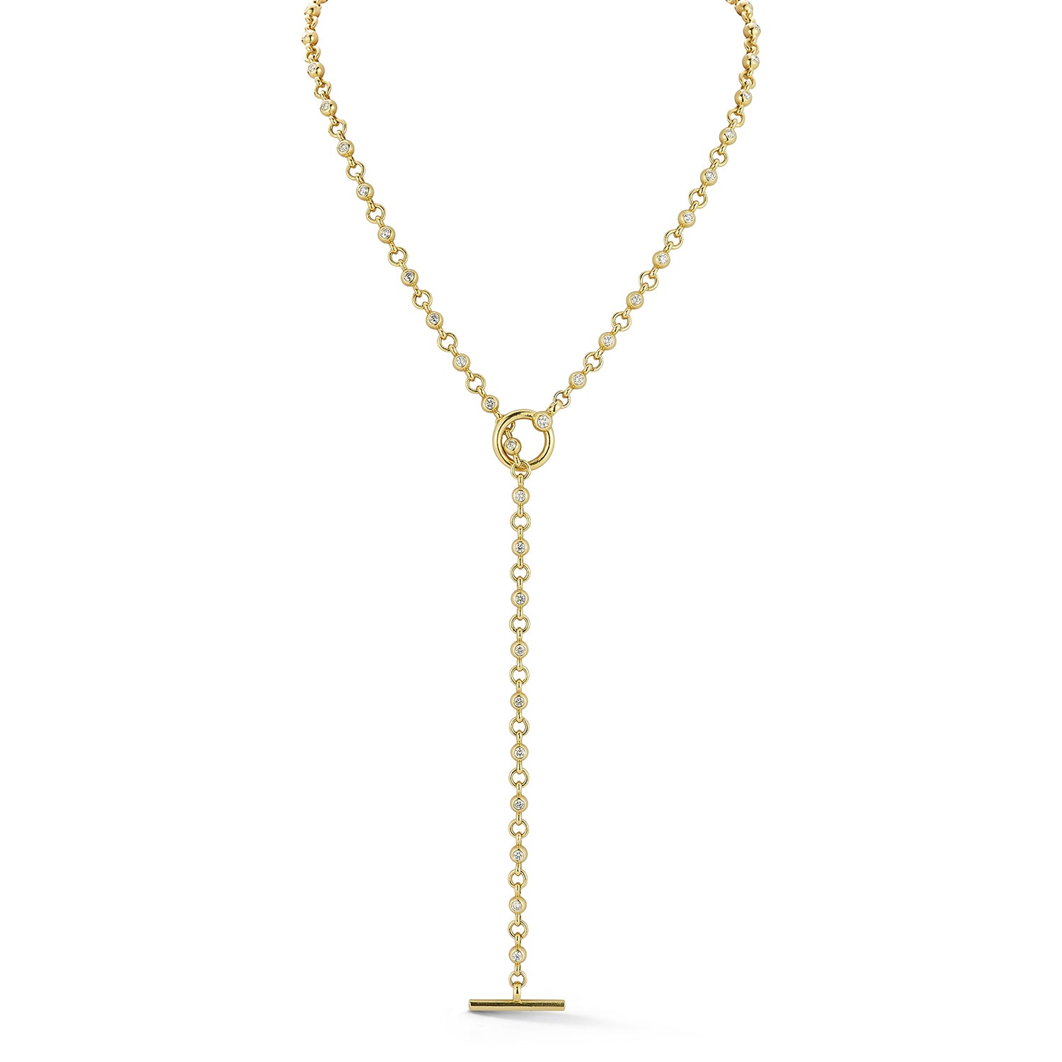 Connexion Diamond Ball Necklace with Loop and Toggle – Jemma Wynne