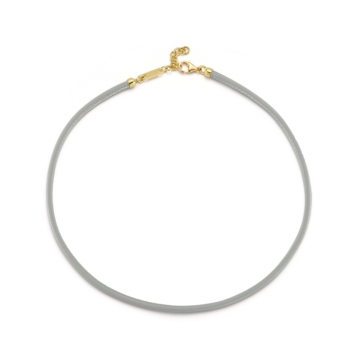 Love Notes Grey Leather Cord Choker – Jemma Wynne