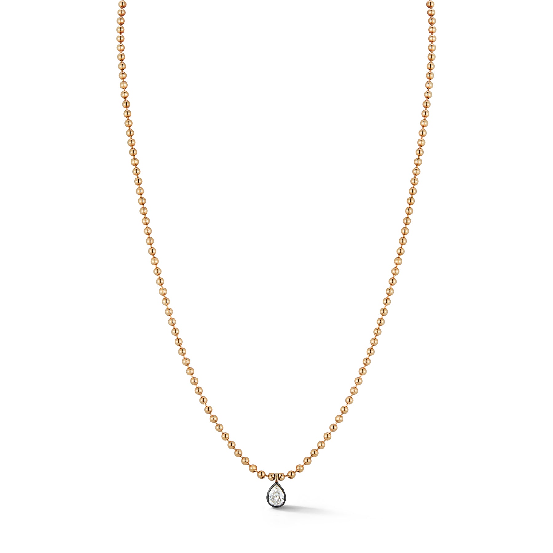Connexion Diamond Pear Solitaire Necklace – Jemma Wynne