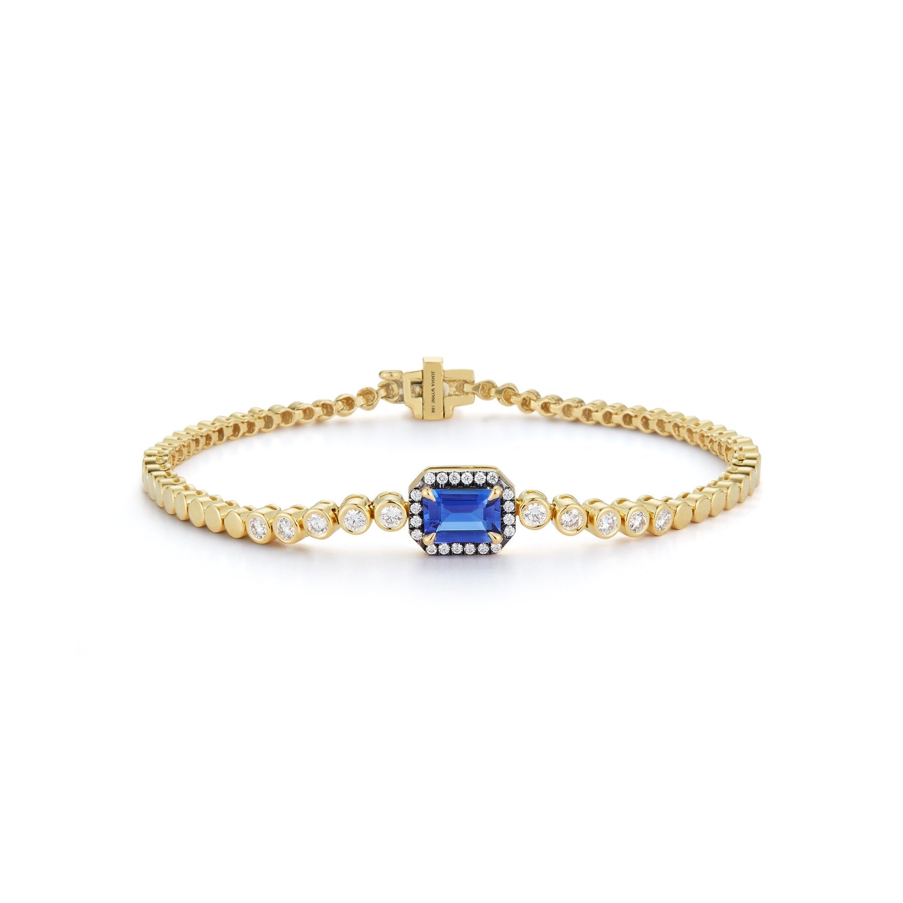 Tanzanite and diamond on sale tennis bracelet