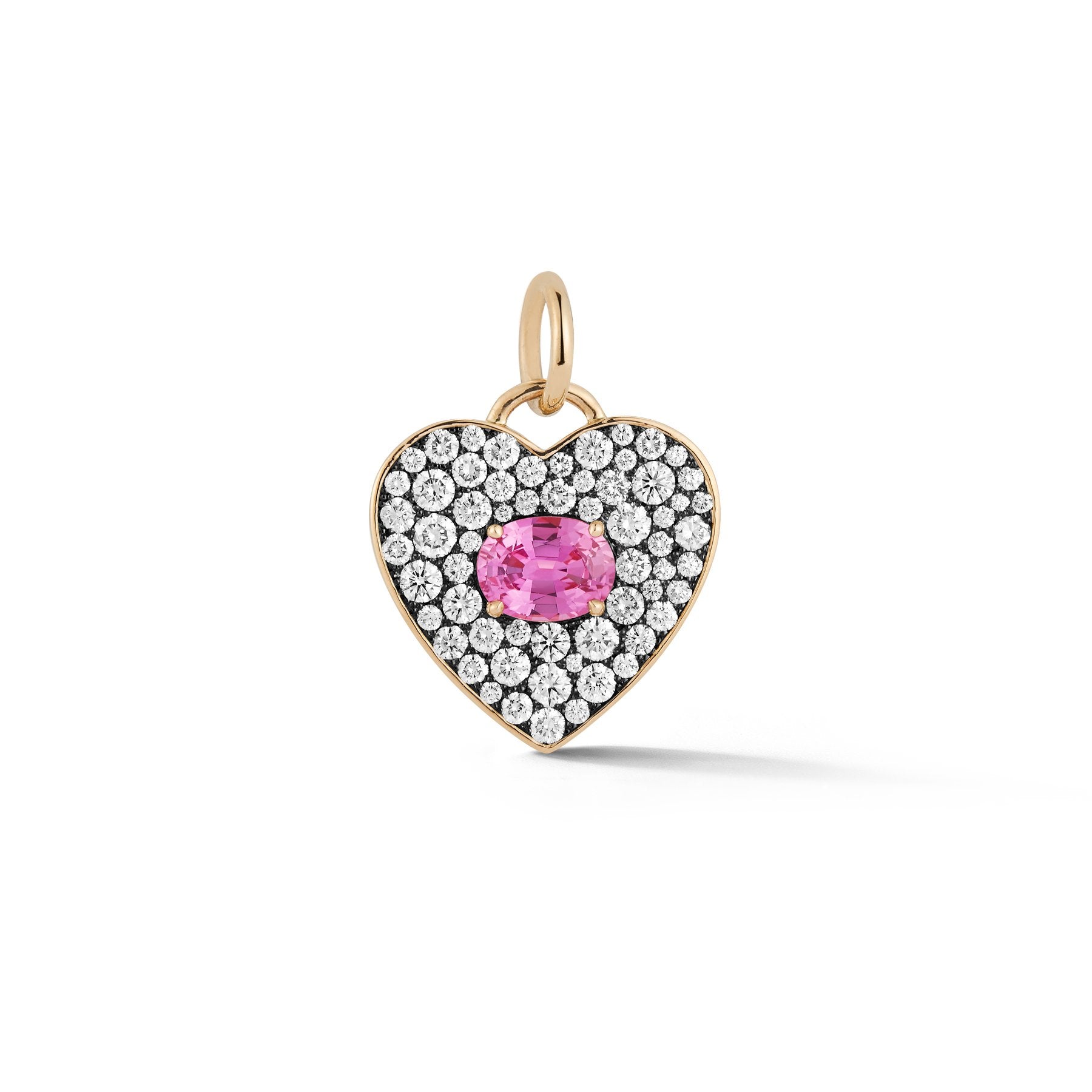 Hot Pandora Two Tone Pink Sapphire Charm