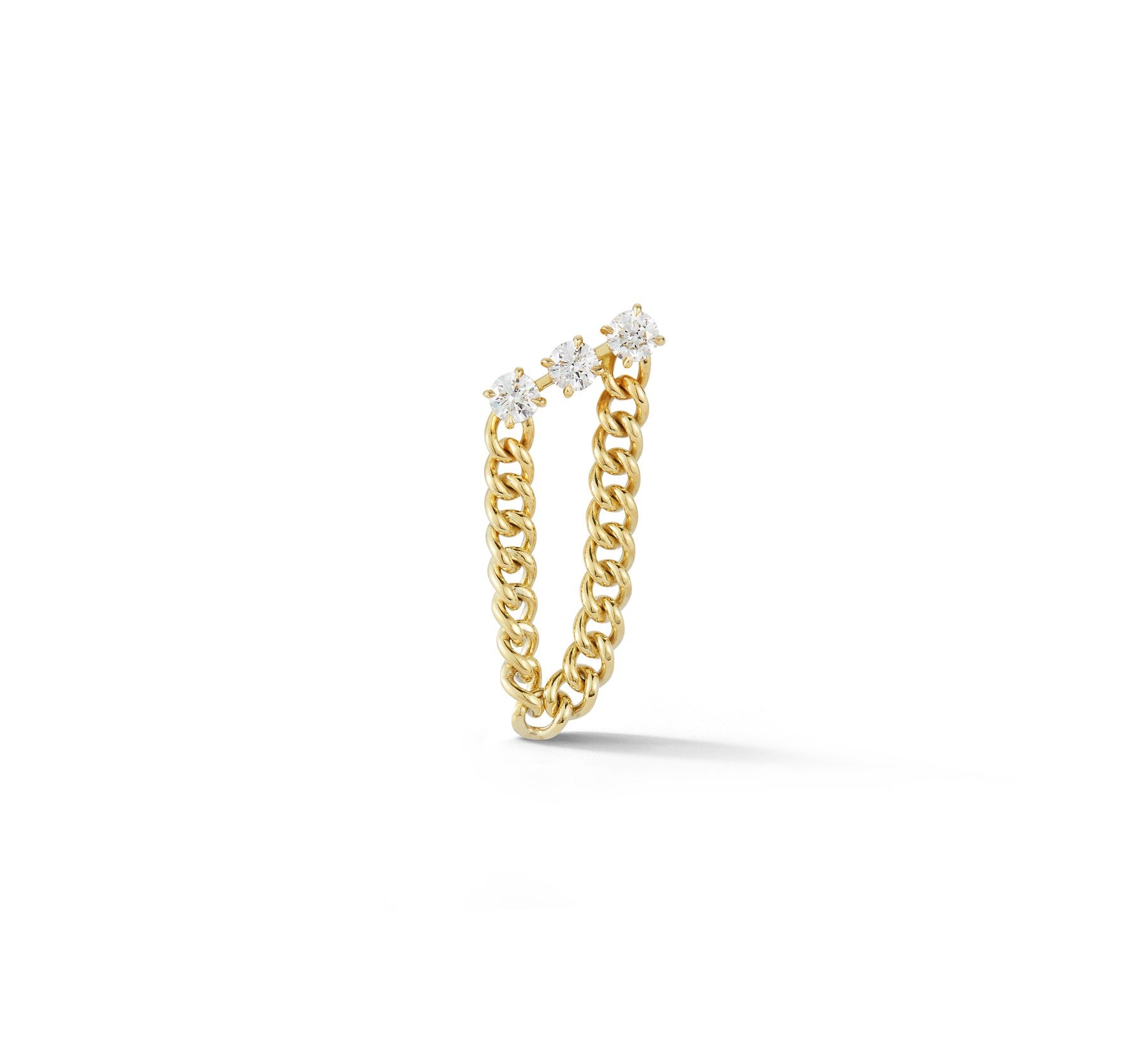 Toujours Diamond Studs with Draped Chain