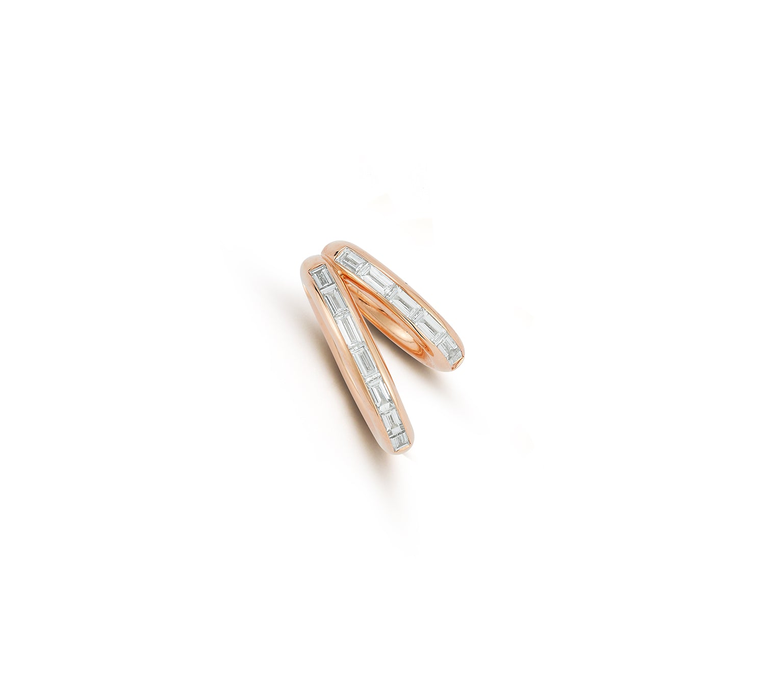 FORME Diamond Baguette Double Ear Cuff