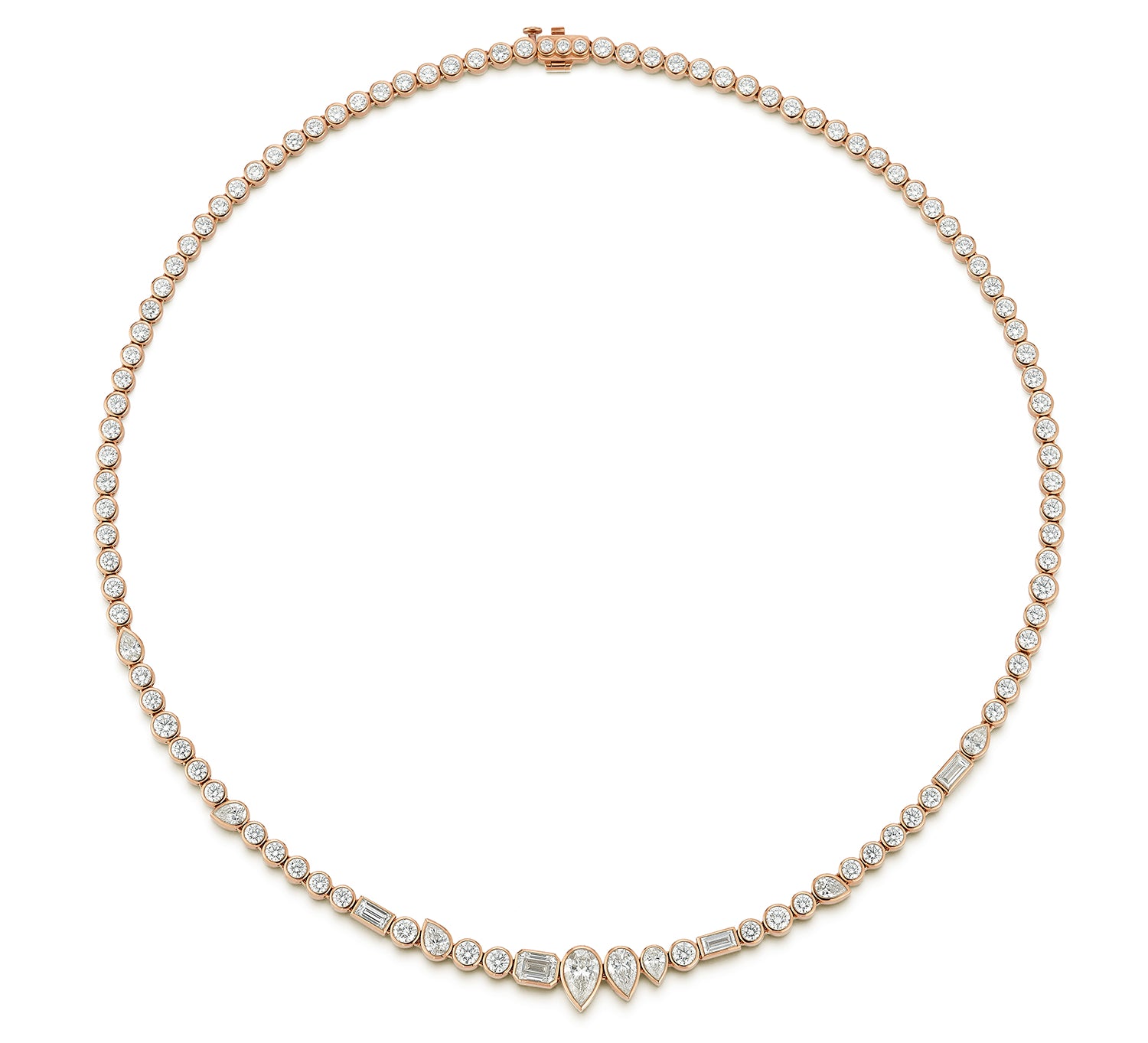 Chaos Diamond Tennis Necklace