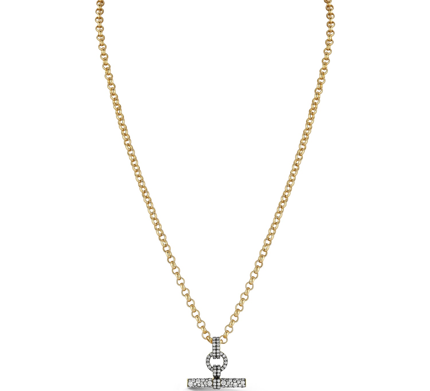 FORME Pave Diamond Toggle Necklace