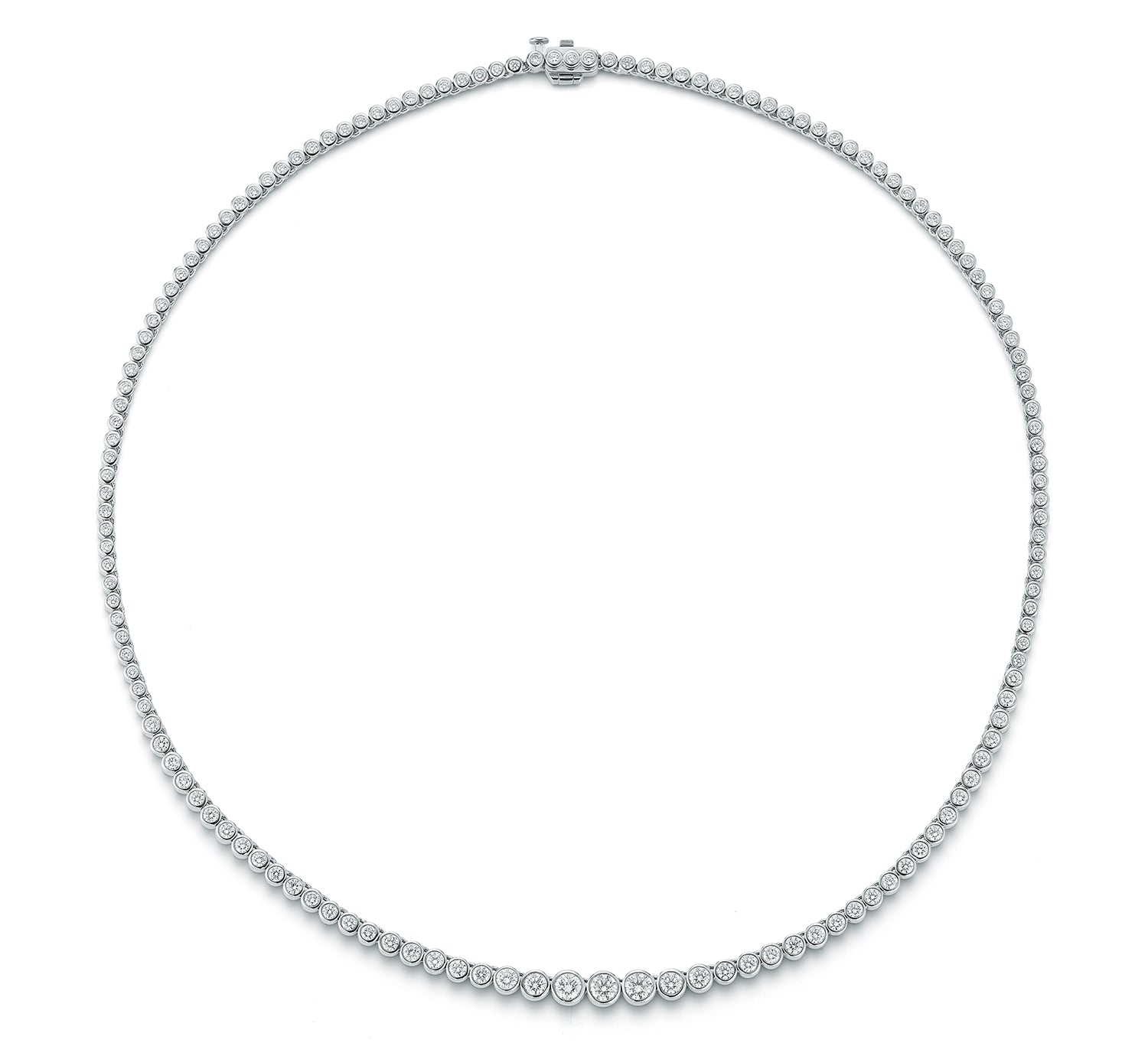 Prive Graduated Diamond Tennis Necklace