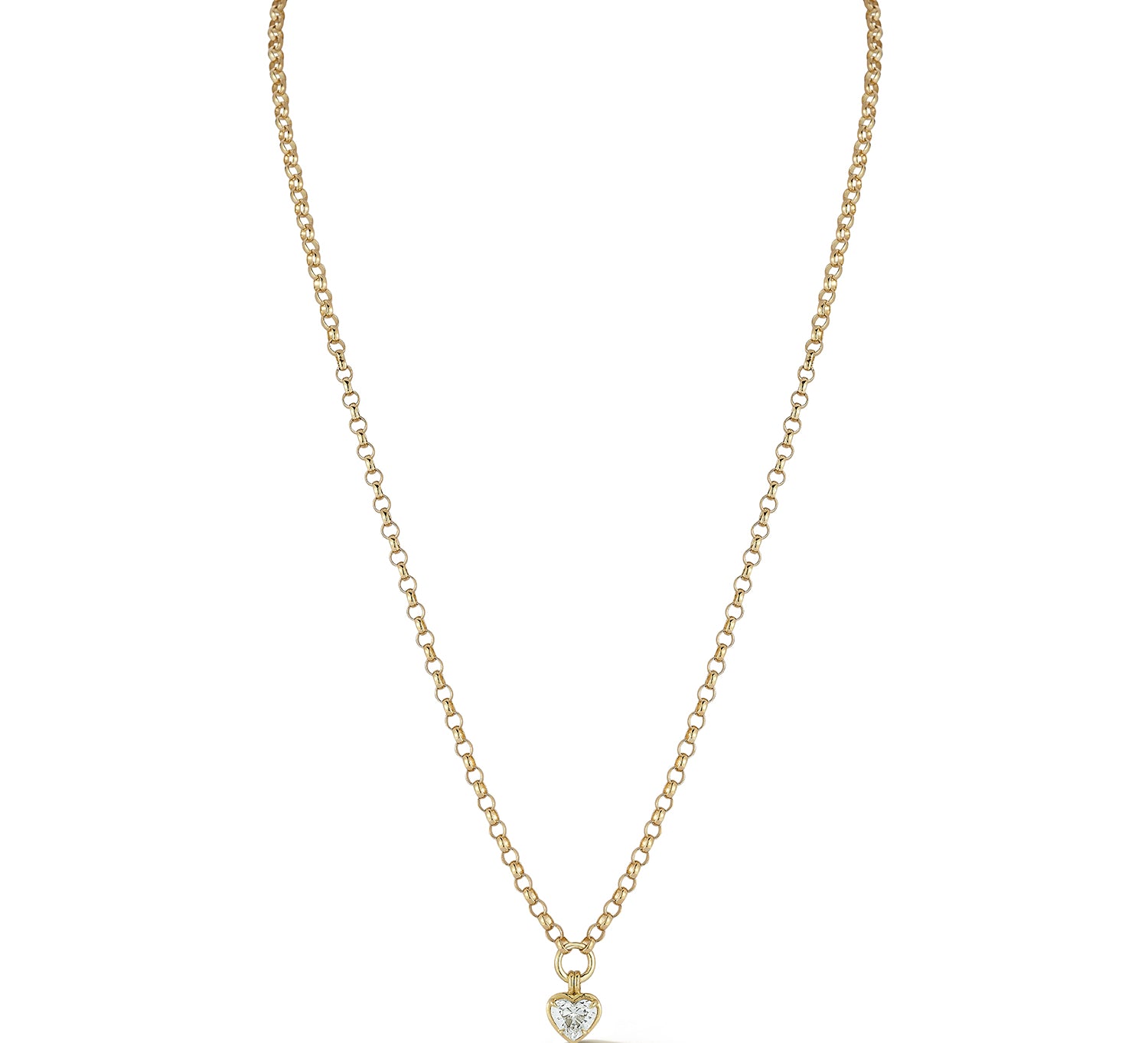 FORME Diamond Heart Solitaire Necklace