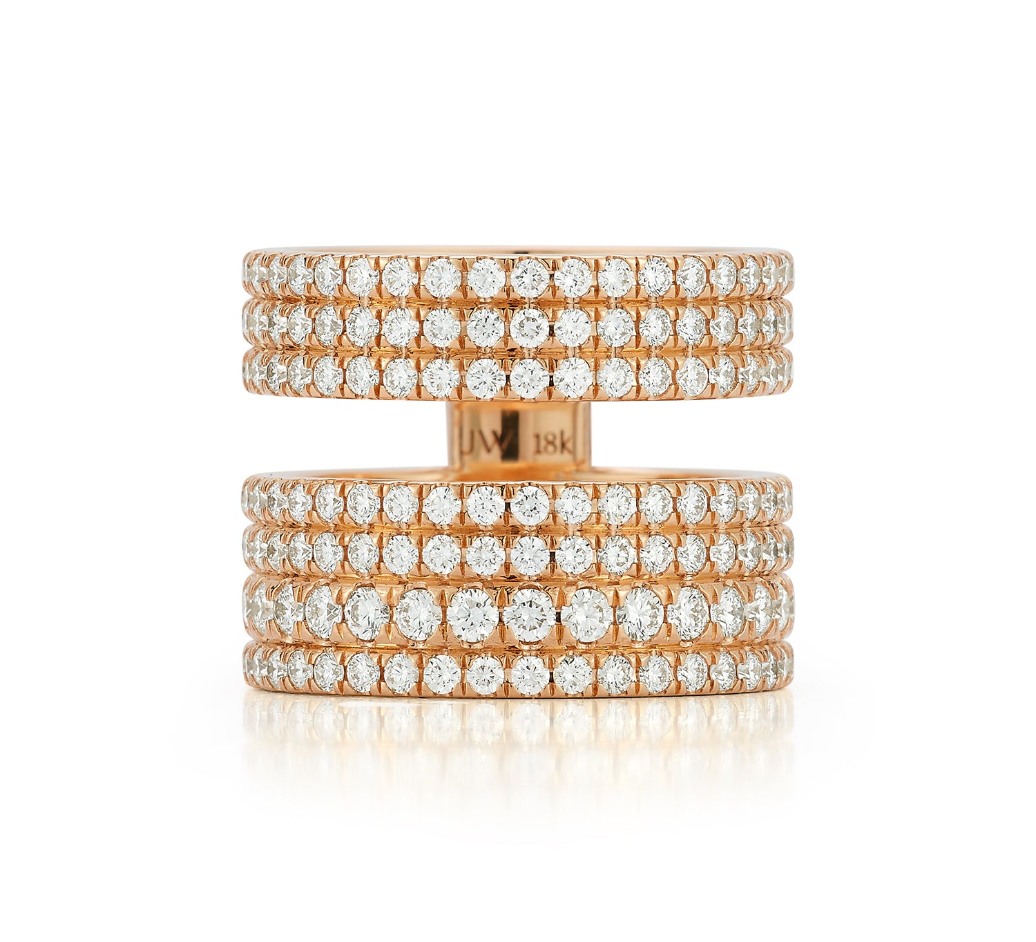 FORME Pave Diamond Double Band Ring