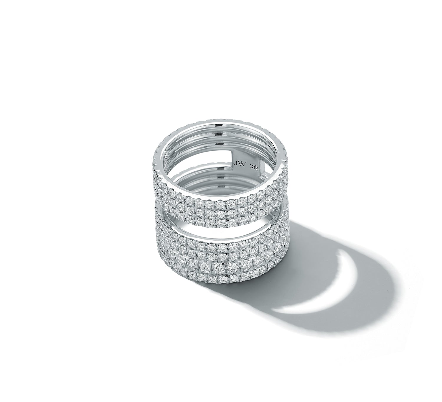 FORME Pave Diamond Double Band Ring