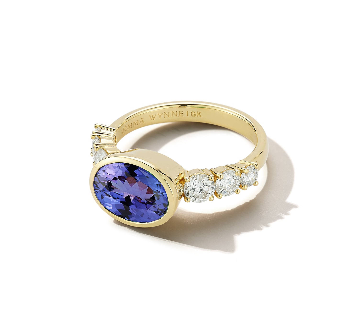Toujours Tanzanite and Diamond Oval Ring
