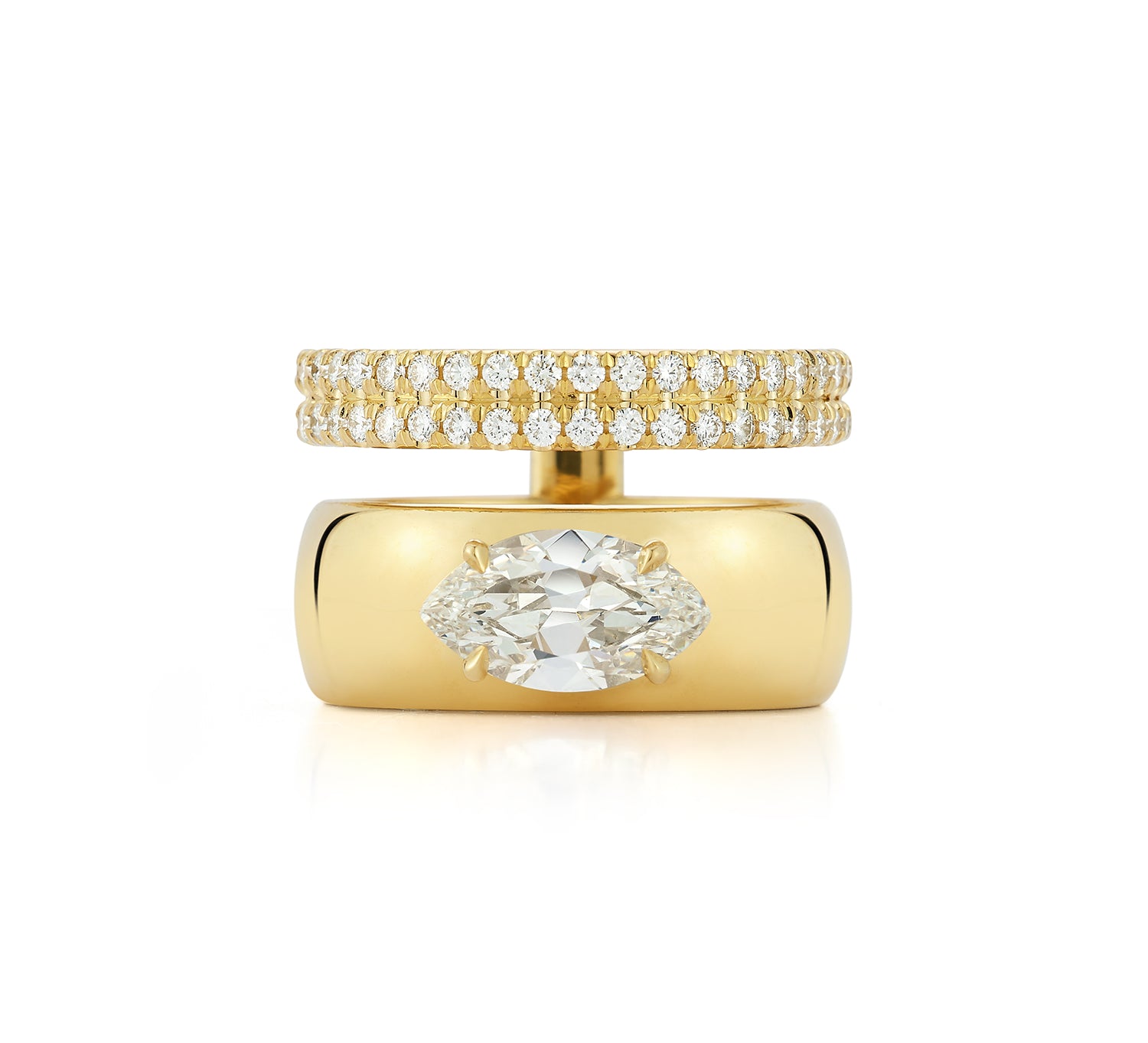 FORME Double Band Diamond Ring