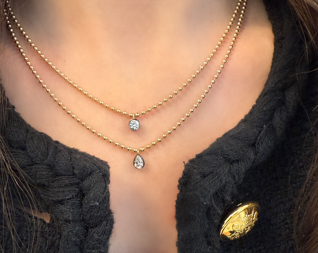 Connexion Diamond Pear Solitaire Necklace – Jemma Wynne Connexion Diamond Pear Solitaire Necklace – Jemma Wynne