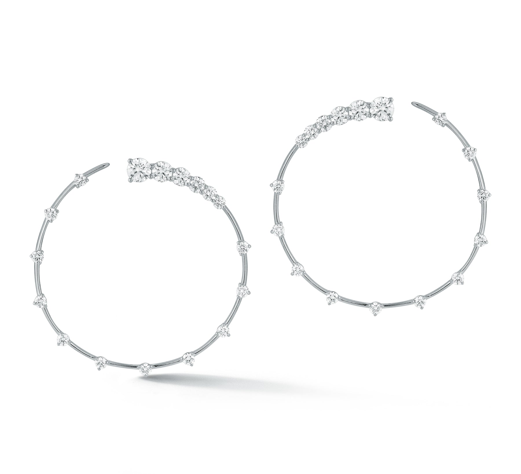 Connexion Large Diamond Coil Hoops