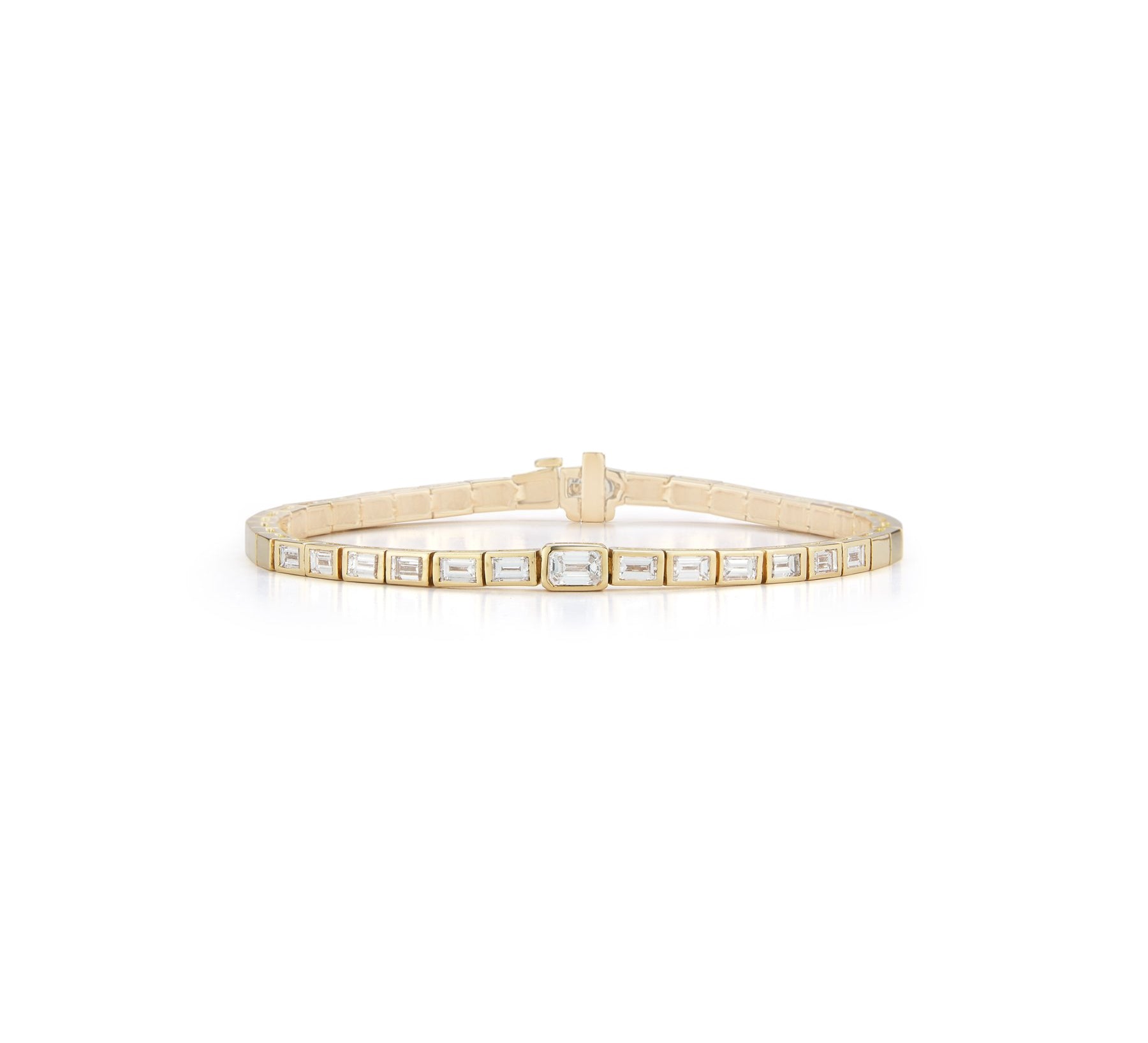 Prive Luxe Diamond Baguette Tennis Bracelet