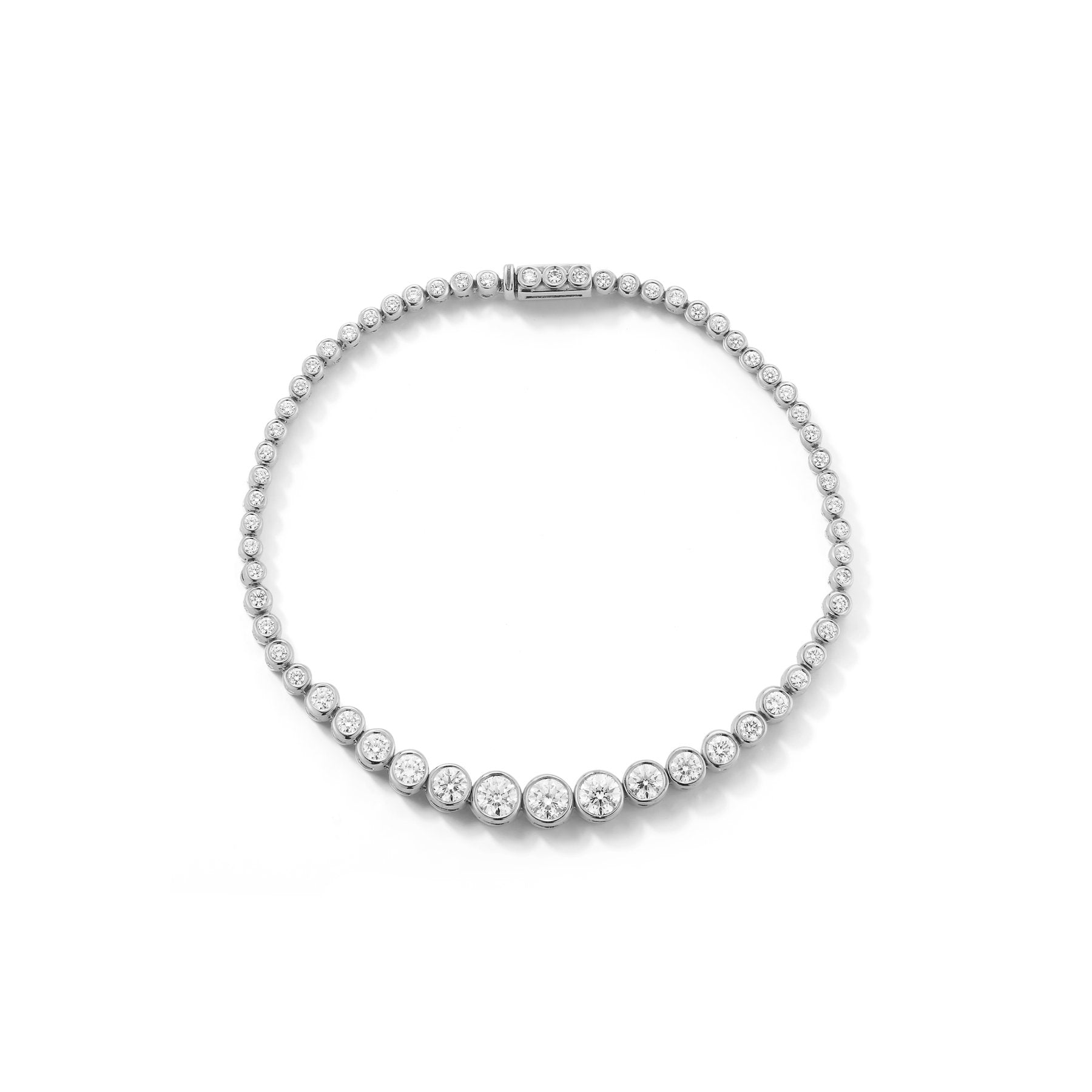 Large diamond clearance tennis bracelet