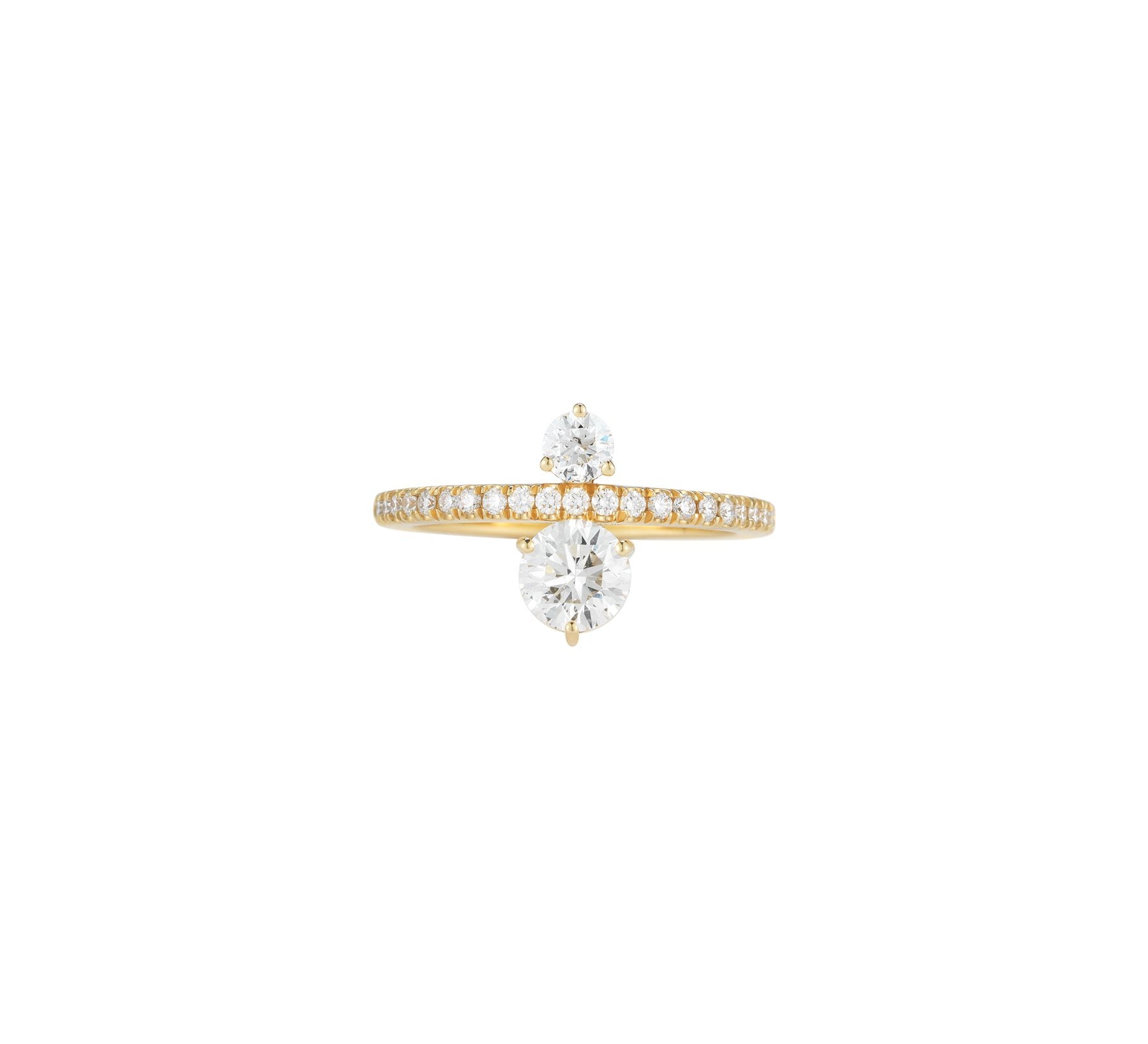 Prive Luxe Double Diamond Ring